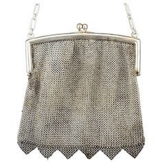 Silver Mesh Bag, 19th Century Elegant Evening Shoulder Bag With Chainmail, Elegant Chainmail Bag, Elegant Silver Bag With Chainmail Detail, Elegant Silver Chainmail Bag, Rectangular Chainmail Evening Bag, Rectangular Evening Bag With Chainmail, Evening Rectangular Chainmail Bag, Silver Snake Bracelet, Serpent Jewelry