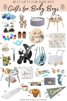 the best gifts for baby boys from around the world, including toys and other items