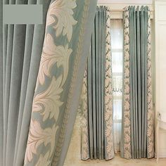 (1) All of curtains & textiles are handmade. The size may be 1-10cm tolerance. 2) All of curtains & textiles are handmade. Other Width curtain. We can make as you want. Size and color. Mediterranean Curtains, Luxury Curtains Living Room, Mediterranean Living Rooms, Window Curtain Designs, Mediterranean Living Room, Curtains Living Room Modern, Unique Curtains, Curtain Styles, Plain Curtains