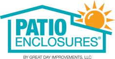 the logo for patio enclosures