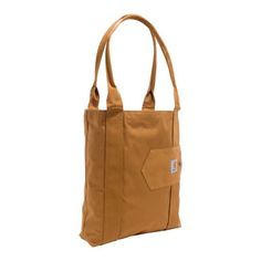 Sized for small jobs, this Carhartt Vertical Open Tote Bag is a practical choice for field repairs or jobsite storage. Inner pockets keep tools organized. The bag's durable water-repellent fabric resists light rain, and the sturdy shoulder straps stand up to everyday use. Travel comfortably with help from Carhartt today. 600-denier polyester tote bag made with Rain Defender durable water-repellent fabric technology Large main compartment for ample storage 2 interior pockets Sturdy should straps Carhartt Logo, Tote Outfit, Tractor Supplies, Fabric Technology, Light Rain, Tractor Supply, Water Repellent Fabric, Simple Bags, Tool Organization