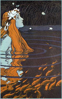 an image of a woman floating in the water