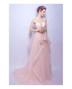 Shop affordable blush ball-gown scoop neck sweep train tulle wedding dress with beading online. Custom-made any size or color. Pro since 2009. Pink Floor-length Wedding Dress For Prom Season, Pink Lace Bodice Evening Dress For Wedding, Tulle Wedding Dress With Sheer Bodice For Banquets, Floor-length Tulle Wedding Dress With Illusion Neckline, Wedding Evening Dress With Illusion Neckline And Tulle, Pink Floor-length Bridesmaid Dress With Sweep Train, Pink Floor-length Wedding Dress With Sweep Train, Pink Lace Bodice Ball Gown For Wedding, Pink Ball Gown With Sweep Train For Banquet