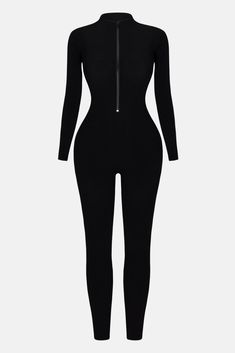 Available In Black, Chocolate, Olive, Off White, Cream, And Light Blue. Long Sleeve Jumpsuit Zip Front Detail High Neck Compression Ribbed Stretch 82% Rayon 18% Spandex Imported | Sabrina Snatched Jumpsuit in Black size 3X by Fashion Nova Black Elastane Bodysuit For Loungewear, Black Elastane Jumpsuits And Rompers For Loungewear, Long Sleeve Jumpsuits And Rompers For Workout, Black Stretch Unitard For Loungewear, Black Bodycon Bodysuit For Loungewear, Black High Stretch Jumpsuits And Rompers For Loungewear, High Stretch Black Jumpsuits For Loungewear, Black High Stretch Unitard For Loungewear, Black Bodycon Jumpsuits And Rompers Casual