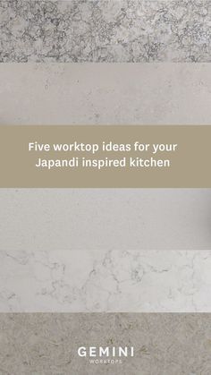 Five gemini quartz worktop ideas for a Japandi inspired kitchen Japandi Kitchen Backsplash Ideas, Japandi Tiles Kitchen, Japandi Kitchen Floor Tiles, Japandi Kitchen Floor, Japandi Kitchen Countertop, Marble Japandi, Japandi Countertop, Japandi Flooring Tiles, Japandi Kitchen Tiles