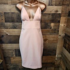 House Of Cb London Sexy Blush Pink Zip Back V-Neck Bodycon Midi Dress, Medium Chic Backless V-neck Dress For Going Out, Bodycon V-neck Dress With Built-in Bra, Fitted V-neck Backless Dress For Going Out, V-neck Party Dress With Built-in Bra, Flirty V-neck Backless Club Dress, V-neck Bodycon Dress With Built-in Bra For Night Out, V-neck Bodycon Backless Dress For Club, Chic V-neck Backless Dress For Going Out, V-neck Dress With Built-in Bra For Night Out