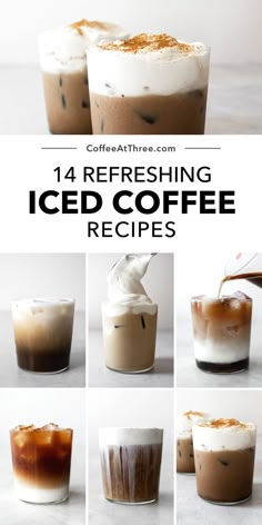 iced coffee is the perfect drink for cold weather and it's easy to make