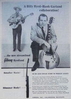 an advertisement for the gibson guitar company