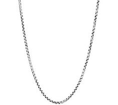 The simplicity of a sterling silver round box chain is stunning. Or, add a pretty pendant for more drama. From JAI. White Box Chain Necklace With Round Pendant, Nickel-free Chain Necklace With Round Pendant, White Round Box Chain Necklace, Silver Nickel-free Chain Necklace With Round Pendant, Sterling Silver Round Box Chain Necklace, Round Box, Pretty Pendant, Box Chain, Diamond Necklace