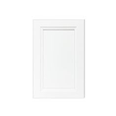 an empty white frame on a white wall