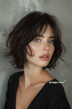 Short French Bob Hairstyles, Short French Bob, Eyes Nails, Hair Inspired, Short French, Textured Haircut, French Bob, Hair Inspiration Short, Lob Haircut