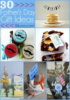 fathers day gift ideas for him and her, including gifts from the baby's first birthday