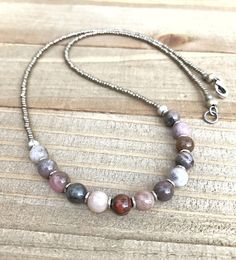 Petrified wood necklace, boho necklace, boho jewelry, petrified wood j – Rustica Jewelry Petrified Wood Jewelry, Earthy Jewelry, Diy Collier, Bead Necklaces, Eyeglass Chain, Wood Necklace, Wood Jewelry, Petrified Wood, Necklace Boho