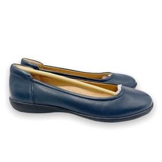 New Naturalizer Women's Flexy Navy Blue Leather Slip On Ballet Flats. Women's Size 6.5. New To Poshmark? Sign Up Using Invite Code: Tentoday For $10 Off Your Purchase! Non-Stop Comfort. With Its Traditional Silhouette, Padded Collar And U-Shaped Vamp, You’ll Add Instant Polish To Any Business, Casual, Or Business Casual Outfit With This Easy-Going, Comfortable Flat. Choose From A Perforated, Quilted Or Smooth Upper. Get There Beautifully. - Classic, Everyday Flat With A Soft, Padded Collar - Lea Blue Casual Flats With Ortholite Insole, Classic Blue Slip-on Flats, Blue Classic Closed Toe Flats, Classic Blue Closed Toe Flats, Blue Flats With Ortholite Insole And Round Toe, Blue Flats With Removable Insole For Work, Classic Blue Flats With Removable Insole, Classic Blue Flats With Round Toe, Blue Slip-on Synthetic Flats