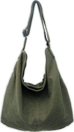 Khaki Cotton Shoulder Bag For School, Canvas Bag With Adjustable Strap In Solid Color, Trendy Khaki Cotton Bag, Solid Color Canvas Hobo Bag With Large Capacity, Large Capacity Solid Color Canvas Hobo Bag, Khaki Cotton Bag With Adjustable Strap, Large Capacity Khaki Cotton Shoulder Bag, Large Capacity Cotton Crossbody Shoulder Bag, Casual Cotton Hobo Bag For School