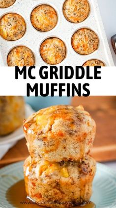 Enjoy McGriddle Muffins, a budget-friendly twist on your favorite breakfast sandwich! Quick to make and perfect for freezing, they're sure to be a hit with your kids! Quick School Morning Breakfast, On The Go Kids Breakfast, Breakfast Mcgriddle Muffins, Healthy Kids Breakfast On The Go, Breakfast Lunchable Ideas, Make Ahead School Breakfast, Easy Kids Breakfast On The Go, Easy Toddler Breakfast On The Go, On The Road Breakfast Ideas