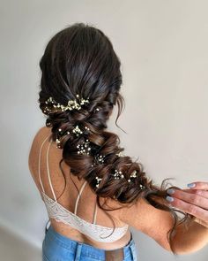 Side Braid Wedding, Braided Wedding Hair, Loose Braid Hairstyles, Romantic Braid, Bridal Braids, Wedding Braids, Long Hair Wedding Styles, Wedding Hair Inspiration, Bridal Hairstyles