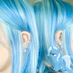 My Little Pony Hair Dye, Mlp Hair, My Little Pony Hair, Dyed Hair Pastel, Red Blonde Hair, Light Blue Hair, Vivid Hair Color, Cute Hair Colors, Dyed Hair Inspiration