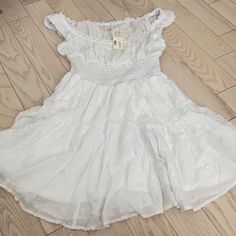 New With Tags! Aeropostale White Mini Baby Doll Mini Dress Size Small Denim Button Up Dress, Visual Archive, Mizuki Akiyama, Blue Sleeveless Dress, Spaghetti Strap Mini Dress, Empire Dress, Striped Mini Dress, Pretty Clothes, Fit Ideas