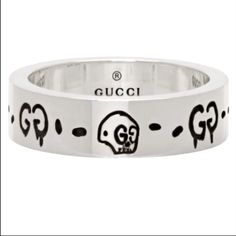 Gucci Ghost Ring Size 12. No Marks Or Scratches. Comes With Box And Dust Bag 100% Authentic Bought At Gucci Store In Miami. Gucci Ghost Ring, Ghost Ring, Gucci Ghost, Jewelry Gucci, Gucci Store, Gucci Jewelry, Womens Jewelry Rings, Miami, Dust Bag