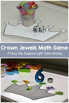 the crown jewels math game is an easy way to learn numbers and counting with dices