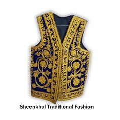 Note : Due to the current Pandemic The normal shipping Arrival Times take longer than usual some times 1 months and some times more than a month so if you want it for your Party or any function we would recommend you to choose Fast Shipping instead of Normal To receive it in a Week Afghan Traditional Waistcoat With Gold Embroidery Kuchi waistcoat Vintage Hazara Unisex Waistcoat Kuchi Banjara Handmade Waistcoat Clothing Afghani Waistcoat for Male we have also for Kids and Girls Please check our S Traditional Nehru Jacket With Intricate Embroidery, Traditional Sleeveless Nehru Jacket With Intricate Embroidery, Traditional Fitted Outerwear With Gold Embroidery, Fitted Traditional Outerwear With Gold Embroidery, Traditional Embroidered Sleeveless Outerwear, Folk Style Embroidered Vest, Festive Embroidered Sleeveless Outerwear, Traditional Embroidered Festive Vest, Traditional Fitted Outerwear For Festival