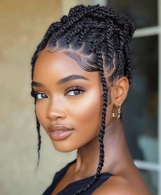 Natural Hair Styles: Curly Puff Bangs Natural Hair Styles Curly, Curly Puff, Natural Hair Styles For Black, Hair Styles For Black Women, Styles For Black Women, Hair Styles Curly, Flat Twists, Black Ponytail, Twisted Hair