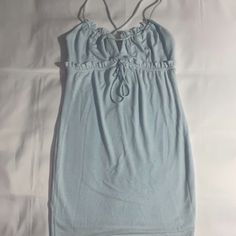 - Never Worn! Nwot - Size 4 - 4.99 Shipping Fitted Light Blue Sleeveless Sundress, Light Blue Fitted Sundress For Brunch, Fitted Light Blue Sundress For Brunch, Fitted Light Blue Mini Sundress, Light Blue Spaghetti Strap Mini Dress Casual, Blue Ruched Fitted Sundress, Blue Fitted Ruched Sundress, Fitted Blue Ruched Sundress, Light Blue Fitted Casual Sundress