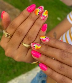 Acrylic Nails Almond Shape, Nail 2024, Nail Trend, Simple Acrylic Nails, Trend 2024, Summer Acrylic Nails