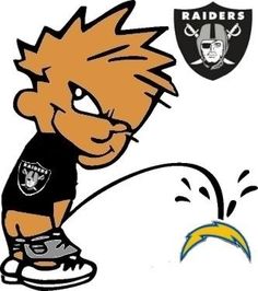 an image of a cartoon character playing with a football ball and the oakland bears logo