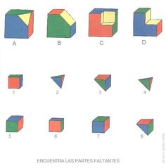 an image of different shapes that are in the shape of cubes and rectangles