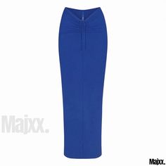 Majxx - High-Waisted Midi Skirt with Pleated Design for a Sophisticated Look Elegant Solid Color Maxi Skirt For Daywear, Fitted Maxi Skirt For Daywear, Spring Evening Stretch Pencil Skirt, Summer Formal Stretch Pencil Skirt, Chic Fitted Maxi Skirt For Daywear, Elegant Stretch Skirt For Daywear, Elegant Summer Pencil Skirt For Daywear, Elegant Daywear Pencil Skirt, Spring High Waist Elastane Maxi Skirt