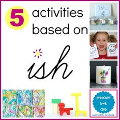 five activities based on ush for children to do with their artwork and craft supplies