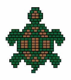 an image of a turtle made out of bricks