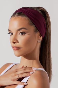 Bardot Headband Bardot Headband, Bordeaux Wine, Surf Shorts, Cute Headbands, White Headband, Studio Blue, Swim Shop, Wine Colored, Carry All Bag