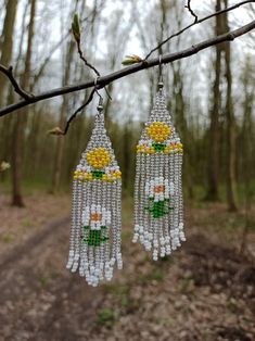 Seed Bead Daisy, Bead Daisy, Daisy Jewelry, Flowers Handmade, Seed Bead, Beautiful Earrings, Beaded Earrings, Best Gift, Seed Beads