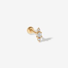 Gold Tege Piercing | Fine Piercings | Adornmonde Single Piercing, Pearl Earring Set, Pearl Statement Earrings, Solid Gold Rings, Rose Gold Jewelry, Delicate Earrings, Single Earring, Fine Earrings, Jewelry Online