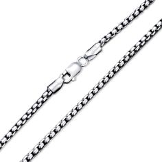 PRICES MAY VARY. 925 Sterling Silver: Chain is crafted of 92.5% sterling silver, high polished, will not appear dull after a long time wearing. It's nickel-free, lead-free, and hypoallergenic making this a great choice for those with very sensitive skin. Chain information: Chain Length available in 18, 20, 22, 24, 26 inches long, and chain width available in 1mm, 1.5mm, 2mm, 2.5mm, 3mm. Easy functioning lobster clasp, wear it alone or with your pendant or charm. Design: Simple but elegant round Chain Necklace For Men, Square Necklace, Mens Jewelry Necklace, Round Box, Link Chain Necklace, Perfect Gift For Him, Necklace For Men, Design Simple, Polish Jewelry