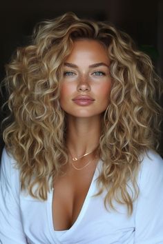 Long Naturally Curly Hair, Honey Blonde Curls, Honey Blonde Curly Hair, Blond Curly Hair, Blond Curls, Curly Blonde Hair, Beyonce Hair