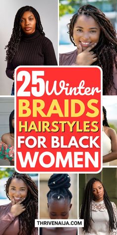 Embrace winter with stunning braid ideas for Black women! ❄🖤 Whether you’re into sleek box braids or boho twists, these styles are perfect for any occasion. Keep your hair stylish and protected this winter. Save this pin for your next winter hair look! 📌✨ Hot Braids Hairstyles For Black Women, Quick Cute Braids For Black Women, Cute Simple Protective Hairstyles Black Women, Quick Black Braided Hairstyles, New Braid Styles 2024 For Black Women, Braids For Winter Protective Styles, Shirt Braids For Black Women, Black Women French Braids, Black Women Winter Hairstyles