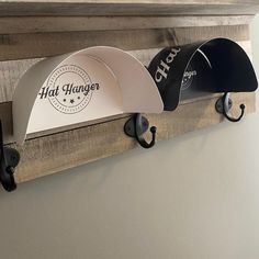 Stop wrecking your hats by hanging them on hooks. The Hat Hanger is a new unique way to maintain your everyday hat or your complete collection. This is what you have always been looking for but never new existed... until now! Available in 3,5 and 10 packs. This listing is for a 10 pack. Get that Farmhouse look that you have wanted by using hidden Hat Hangers to decorate your room with cowboy hats, cowgirl hats, sun hats, baseball caps and so much more. Check out my Youtube link below to learn al Hats Cowgirl, Hat Hangers, Hat Shelf, Cap Rack, Cap Holder, Tape Wall, Hats Baseball Caps, Hat Hanger, Hat Display