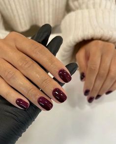 Plum Nails, Kutek Disney, Wine Nails, Cherry Nails, Her Nails, Burgundy Nails, Red Nail