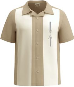 PRICES MAY VARY. Clay Color with Cream Panels Embroidered Retro Design on Left Chest Designer 100% polyester Designed with Relaxed Fit, Made in the USA ; Full Button Designer fabric with a super-smooth, perfectly cool retro design.

 -- Clay Color with Cream Panels
 -- Embroidered Retro Design on Left Chest
 -- 100% polyester
 Machine Washable Guayabera Dress, Custom Bowling Shirts, 2piece Outfits, African Shirts For Men, Sewing Tutorials Clothes, Fashion 1960s, African Shirts, Vintage Clothing Men, Shirt Dress Style