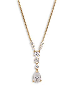 "Find NADRI Halle Cubic Zirconia Lariat Necklace, 16-18 on Editorialist. Nadri Halle Cubic Zirconia Lariat Necklace, 16\"-18\"" Bridal Jewlery, Gold Lariat Necklace, Plate Necklace, Tennis Necklace, Pearl Pendant Necklace, Lariat Necklace, Halle, Pearl Pendant, Silver Gold