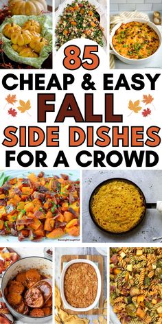 The best easy fall side dishes for a crowd, including butternut squash, sweet potato, and vegetable side dish recipes for a fall dinner party, bbq cookout, potluck, tailgate, or Thanksgiving dinner. Different Thanksgiving Side Dishes, Friendsgiving Sides Easy, Bring A Dish Ideas Parties, Best Fall Side Dishes, Fall Sides For Party, Quick Vegetable Sides, Great Potluck Dishes, Casserole Recipes Side Dish, Thanksgiving Dishes Easy