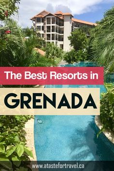 the best resort in grenada with text overlay