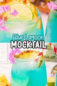 Blue Lagoon Mocktail – Our blue lagoon mocktail is a blue tropical-flavored non-alcoholic drink that is perfect to serve to people of all ages. This brilliant blue mocktail tastes as good as it looks! Non-alcoholic cocktails, non-alcoholic drinks, blue mocktails, tropical mocktails, summer mocktails, blue lagoon drink, blue lagoon mocktails. Easy Fruit Alcohol Drinks, Yummy Summer Drinks Non Alcoholic, Frozen Mocktails Non Alcoholic, Blue Drinks Non Alcoholic, Blue Mocktails Non Alcoholic, Blue Hawaiian Mocktail, Summer Mocktails Non Alcoholic, Hawaiian Mocktail, Blue Summer Drink