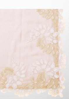 Woven from a fine silk and wool blend, this beige scarf features a bold scalloped edging in a double colour lace border created from a combination of a contrasting ivory and tonal beige colour. A very fashionable and contemporary addition to any day or evening wear all year-round. Elegant Shawl Scarf With Lace Trim, Elegant Lace Trim Shawl Scarf, Lace Dupatta With Lace Trim, Elegant Lace Dupatta, Elegant White Dupatta With Border, Elegant Beige Lace Dupatta, Elegant Wedding Dupatta With Lace Trim, Cream Lace Work Dupatta, Cream Lace Dupatta With Lace Work