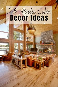 a living room filled with furniture and a fire place next to a wooden ceiling fan