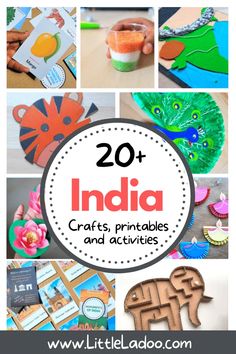 india crafts, printables and activities for kids